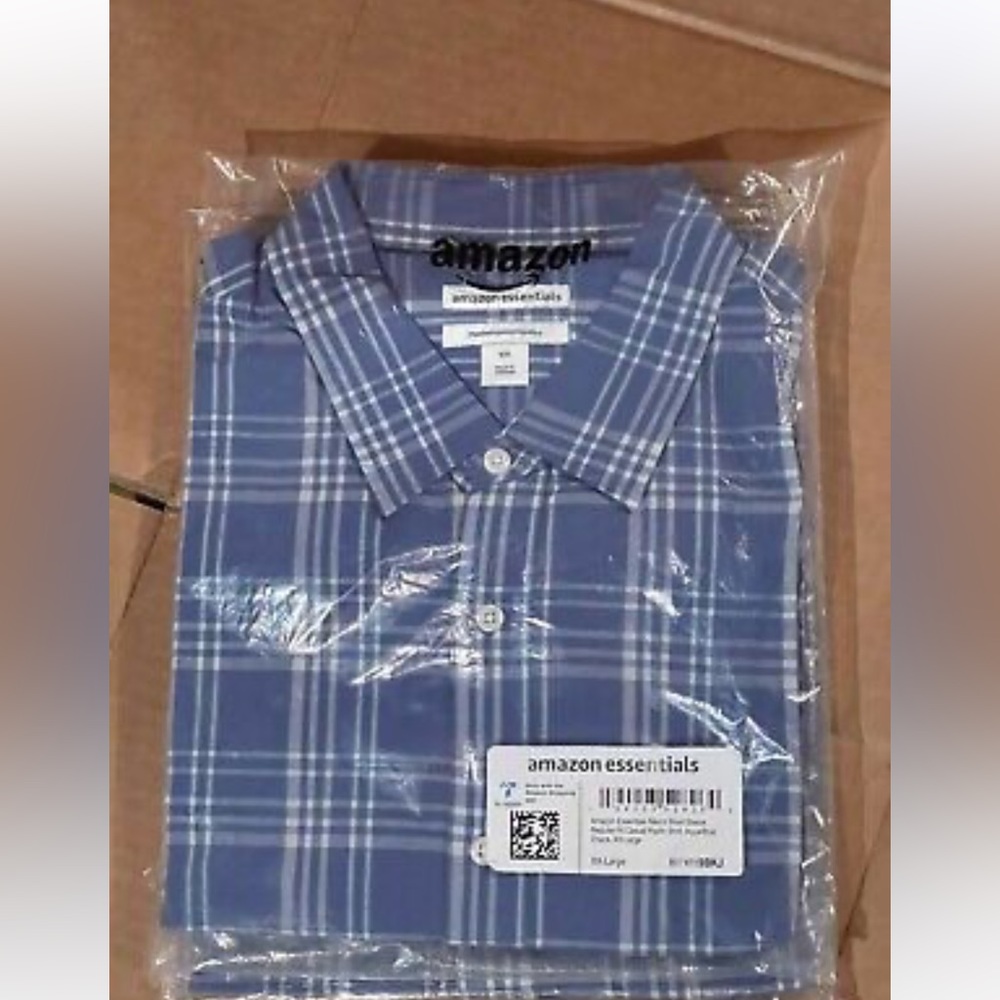 Amazon Essentials Men's Regular-Fit Short-Sleeve Poplin Shirt Shirts for men